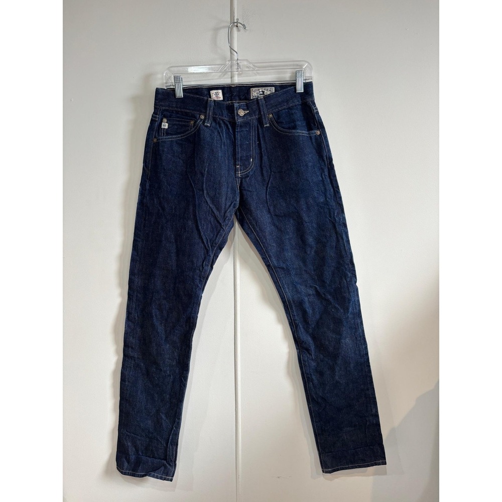 AG Adriano Goldschmied Tellis Jeans Mens 30x30 Blue Denim Slim Selvage USA